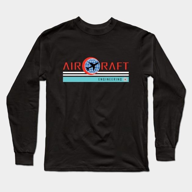 aircraft engineering, aerospace engineer logo Long Sleeve T-Shirt by PrisDesign99